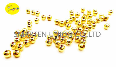 Metallic Gold Round Beads