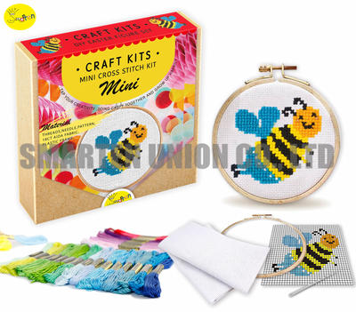 MINI Cross Stitch Kit- Honeybee