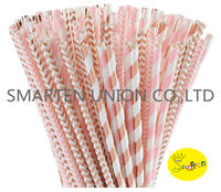 Rose Gold Paper Straw